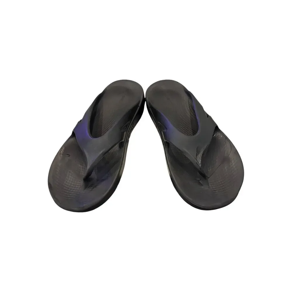 OOFOS OOriginal Sport Black Recovery Thong Sandals Men’s US 13